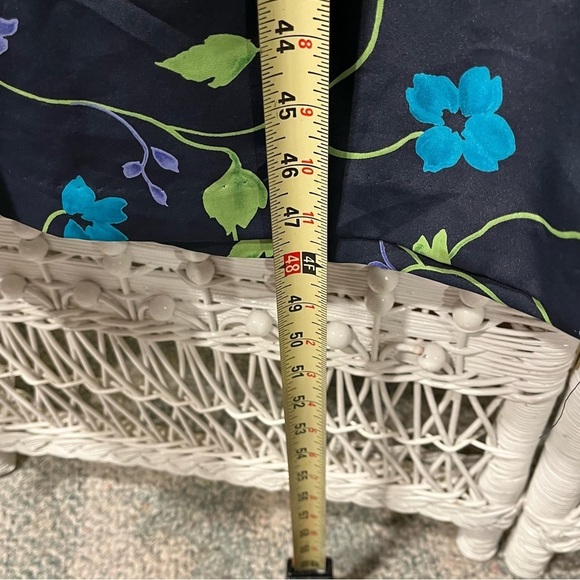 Vtg VERSAILLES New York Women's 2X Floral MIDI‎ Sleeveless DUSTER Vest Cardigan - Picture 13 of 14